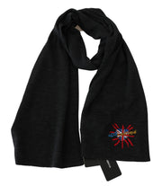 Dolce & Gabbana Chic Woolen Embroidered Men's Scarf