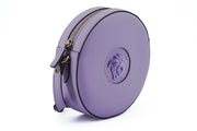 Versace Elegant Purple Round Shoulder Bag