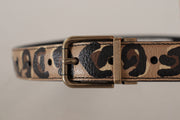 Dolce & Gabbana Chic Engraved Logo Leather Belt