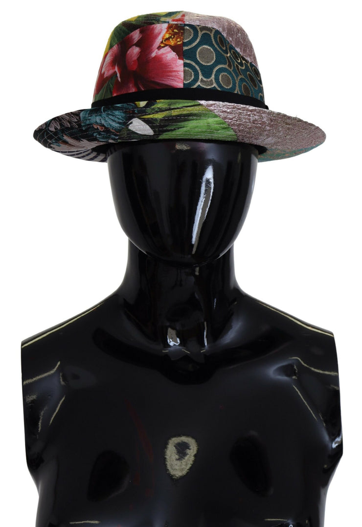 Dolce & Gabbana Eclectic Chic Multicolor Fedora Cap