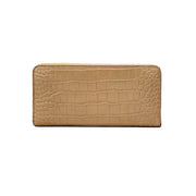 Michael Kors Jet Set Large Camel Animal Print Leather Continental Wrist Wallet