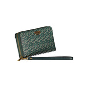 Guess Jeans Elegant Green Designer Wallet with Contrast Details