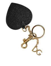 Dolce & Gabbana Stunning Gold and Pink Leather Keychain