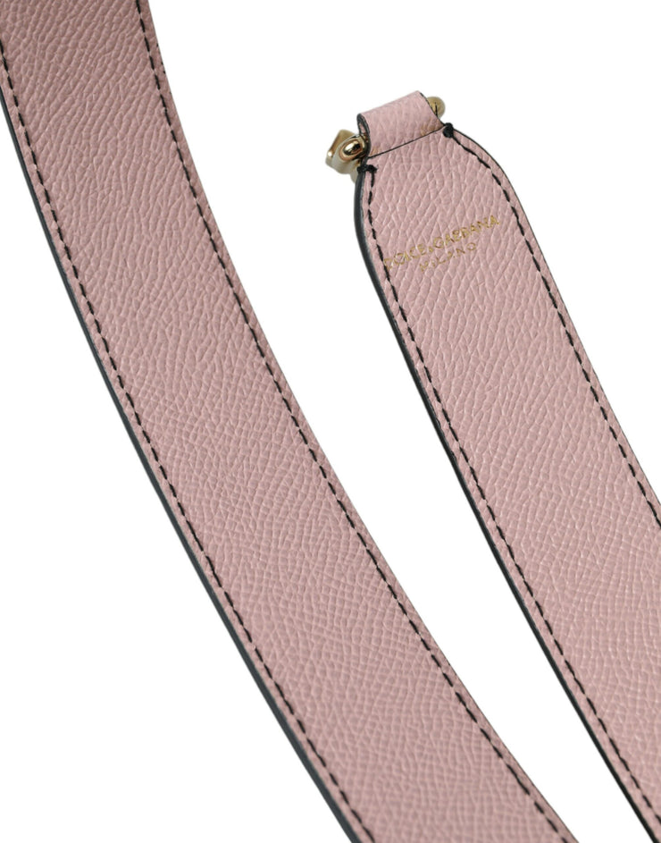 Dolce & Gabbana Pink Leather Handbag Accessory Shoulder Strap