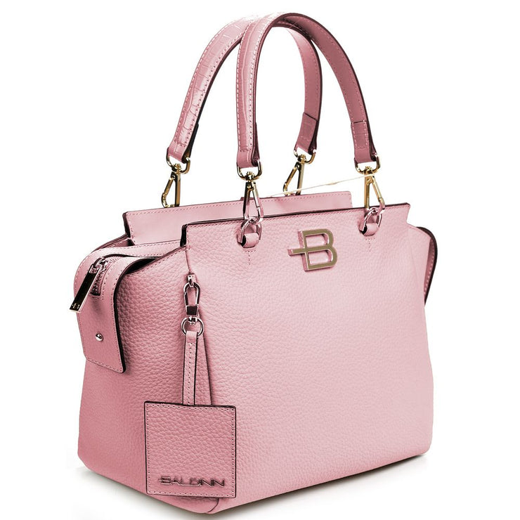 Baldinini Trend Pink Calfskin Women Handbag