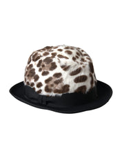 Dolce & Gabbana Multicolor Leopard Women Fedora Hat