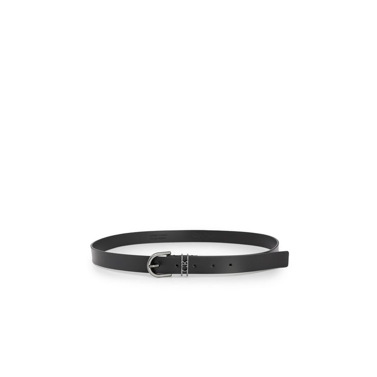 Calvin Klein Jeans Black Leather Belt