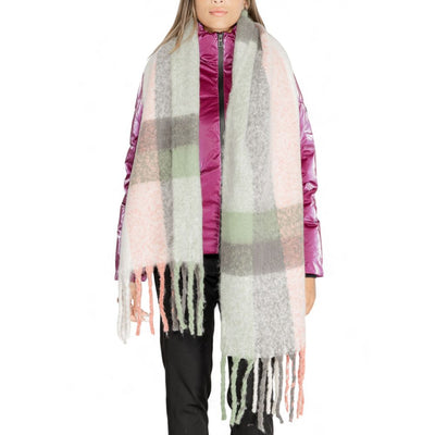 Only Gray Polyester Polyester Scarf