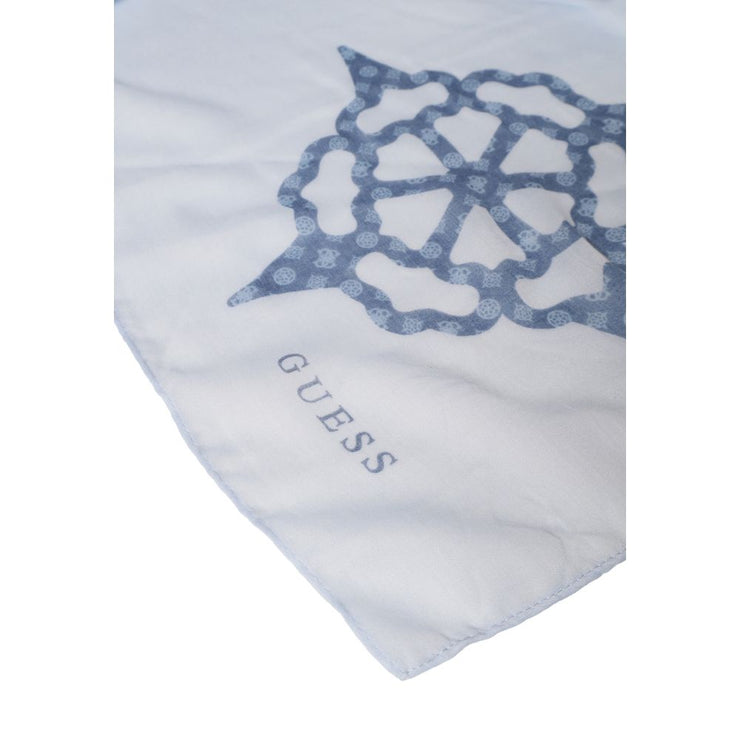 Guess Blue Polyester Scarf