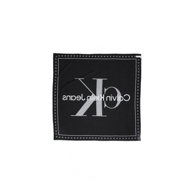 Calvin Klein Black Organic Cotton Scarf