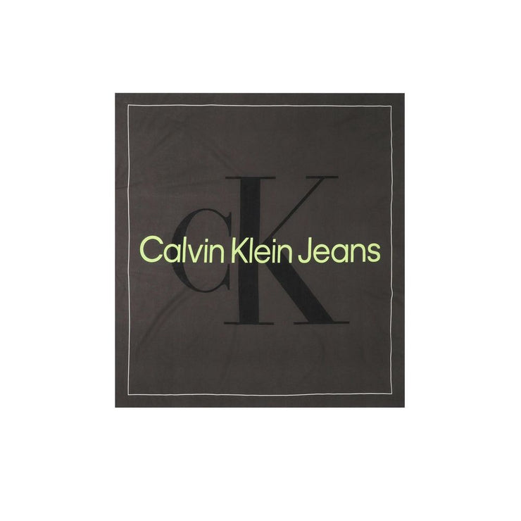 Calvin Klein Black Organic Cotton Scarf