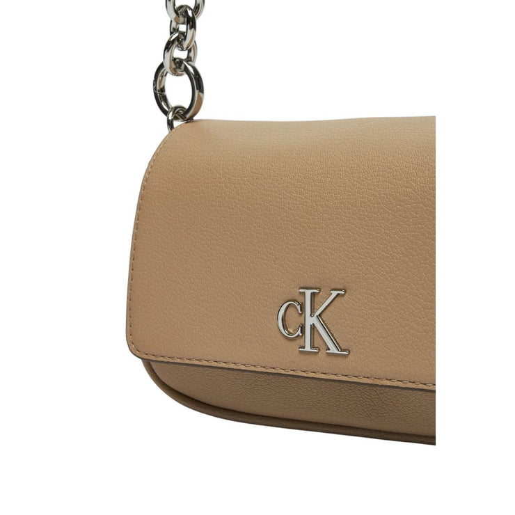 Calvin Klein Beige Recycled Polyester Handbag