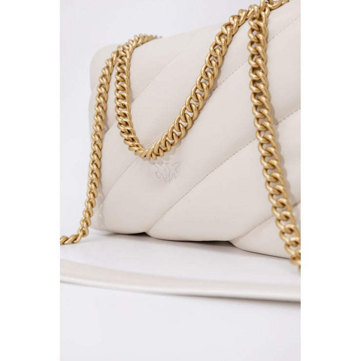 PINKO White Leather Handbag