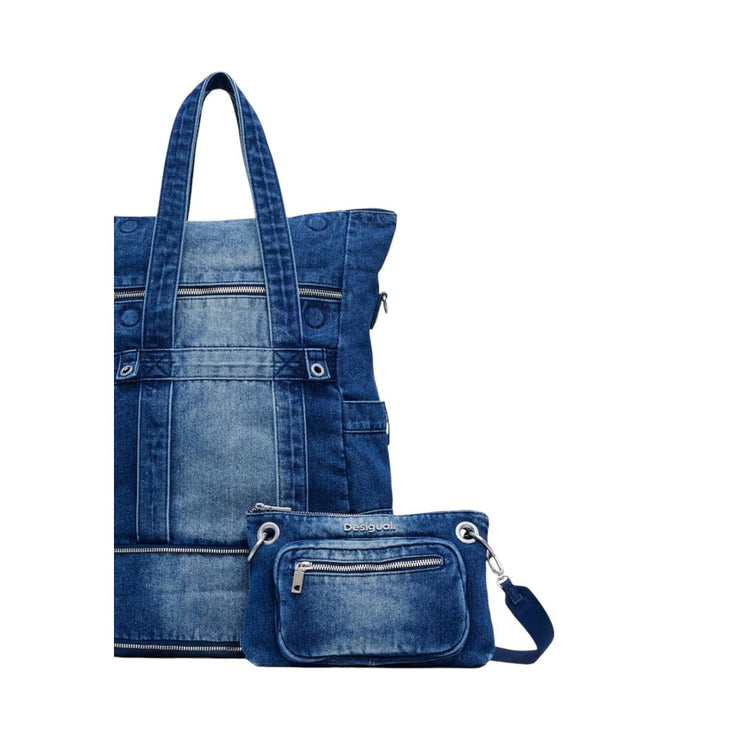 Desigual Blue Polyester Handbag