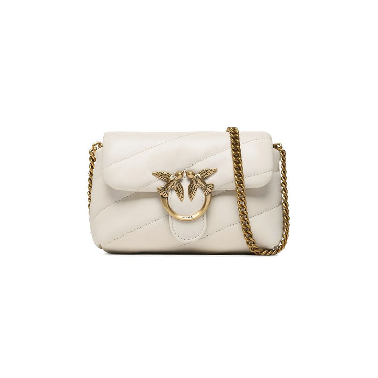 PINKO White Leather Handbag