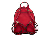 Michael Kors Jaycee Mini XS Leather Zip Pocket Backpack Red