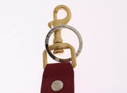 Dolce & Gabbana Multicolor Raffia Leather Clasp Finder Chain Keyring