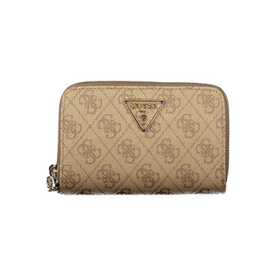 Guess Jeans Beige Polyethylene Women Wallet