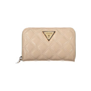 Guess Jeans Beige Polyethylene Wallet