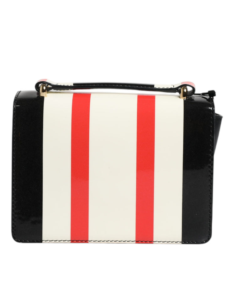 Dolce & Gabbana Multicolor Stripes Leather Crossbody Bag