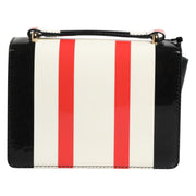 Dolce & Gabbana Multicolor Stripes Leather Crossbody Bag