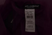 Dolce & Gabbana Purple Solid Cashmere Silk Shawl Wrap Scarf