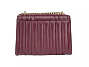 Michael Kors Whitney Medium Chain Shoulder Flap Crossbody Oxblood