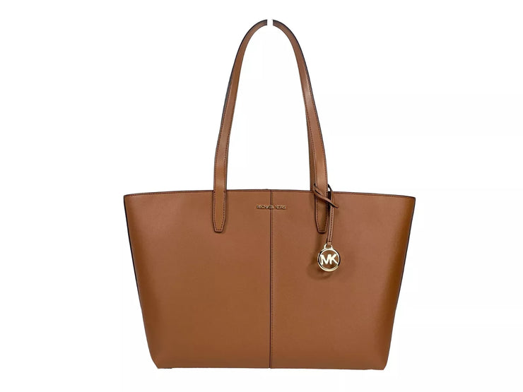 Michael Kors Medium Zip Top Tote Carryall Bag Brown