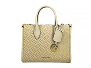 Michael Kors Mirella Small Top Zip Crossbody Tote Bag Creme