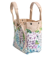 Dolce & Gabbana Multicolor Floral Canvas TANIA Top Handle Tote Bag