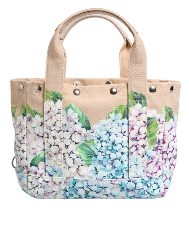 Dolce & Gabbana Multicolor Floral Canvas TANIA Top Handle Tote Bag