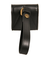 Dolce & Gabbana Black Leather Devotion Heart Strap Airpod Case