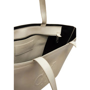 Calvin Klein Cream Polyethylene Handbag