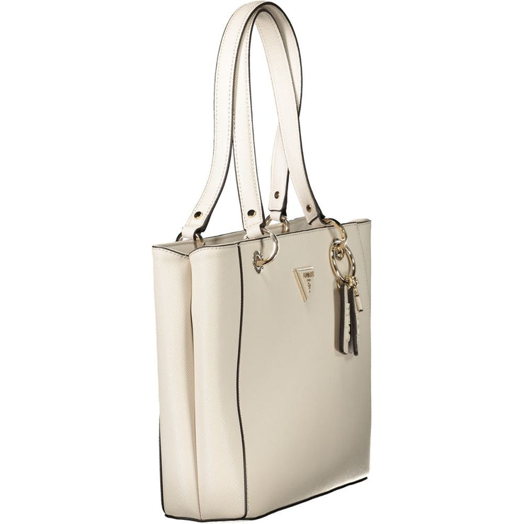 Guess Jeans Beige Polyethylene Women Handbag