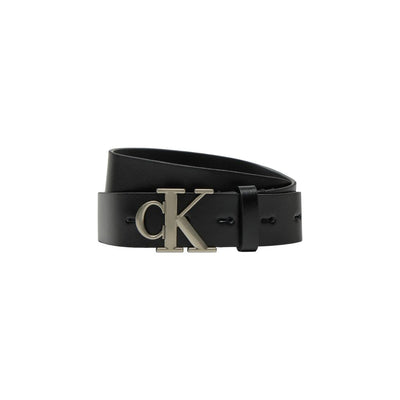 Calvin Klein Jeans Black Leather Belt