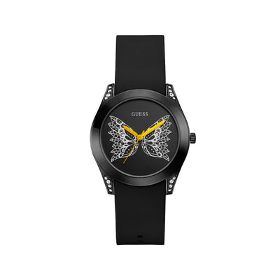 Guess Black Silicone Watch