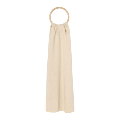 Calvin Klein Cream Polyester Polyester Scarf