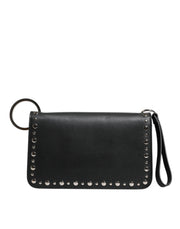 Dolce & Gabbana Black Small Leather Studded Shoulder Crossbody Bag