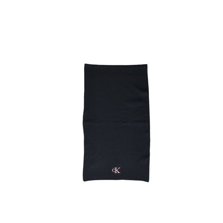 Calvin Klein Black Recycled Polyester Scarf