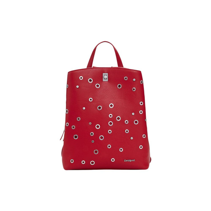 Desigual Red Polyethylene Backpack