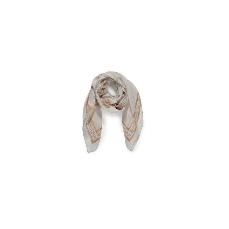 Alviero Martini Prima Classe Cream Polyester Scarf