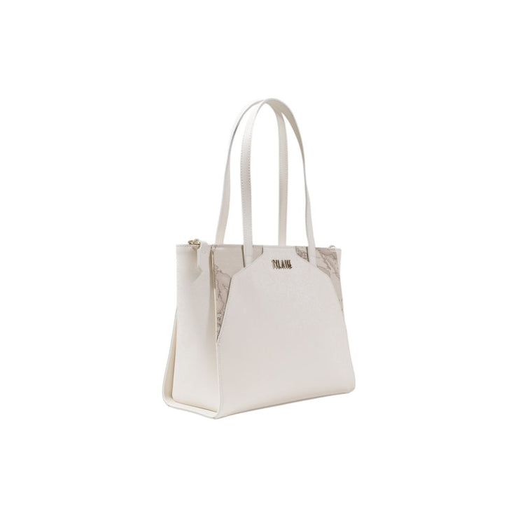 Alviero Martini Prima Classe Cream Pvc Handbag