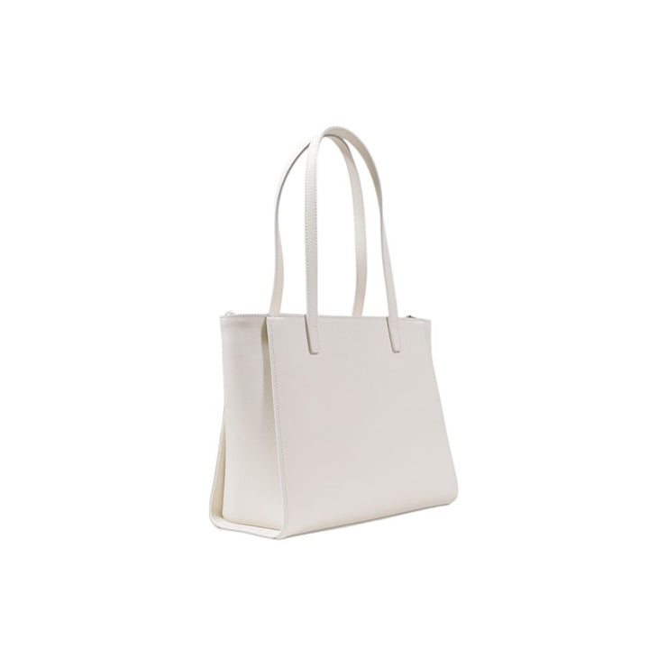 Alviero Martini Prima Classe Cream Pvc Handbag