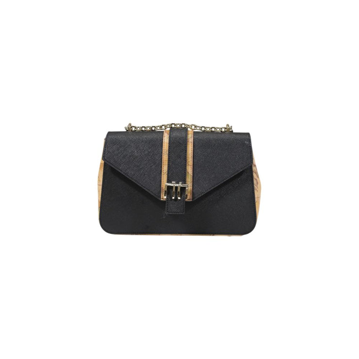 Alviero Martini Prima Classe Black Cotton Handbag