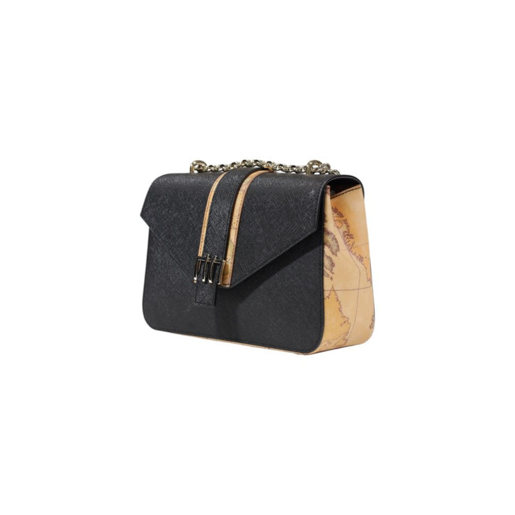 Alviero Martini Prima Classe Black Cotton Handbag