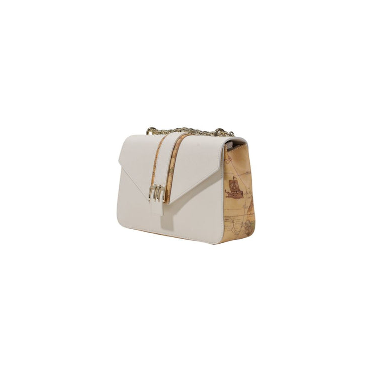 Alviero Martini Prima Classe Cream Cotton Handbag