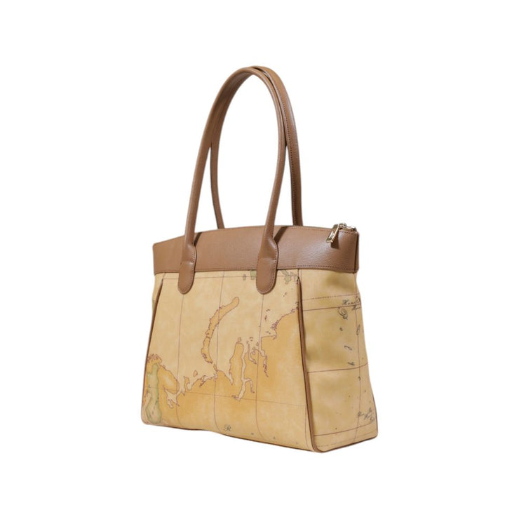 Alviero Martini Prima Classe Beige Cotton Handbag