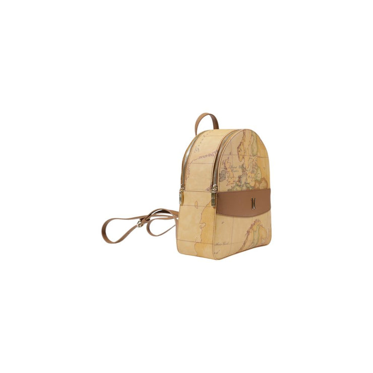 Alviero Martini Prima Classe Beige Cotton Backpack