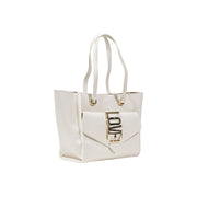 Love Moschino Beige Polyethylene Handbag