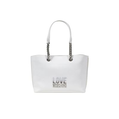 Love Moschino White Polyethylene Handbag